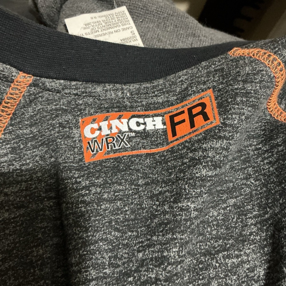 Cinch WRX FR S Men's Shirt HRC-2/2112 Gray New - Picture 4 of 8